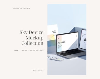 Full Branding Mockup Bundle: Device & Print PSD Templates (Digital Download)