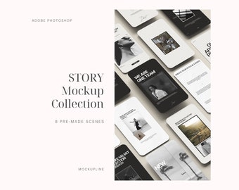 Instagram Story Mockup Collection: Social Media Mockup (PSD Digital Download)