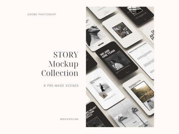 Instagram Story Mockup Collection: Social Media Mockup (PSD Digital Download)