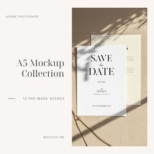 Wedding Card, A5 Card Mockup, Invited Card Mockup, Invitation Card Mockup, Wedding Card Mockup, Greeting Card Mockup, Bella Canvas 3001