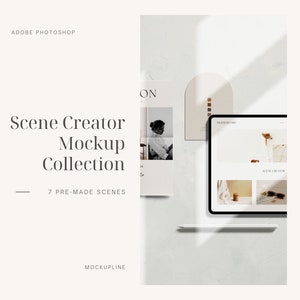 Creador de maquetas de tableros de estado de ánimo, maqueta A4, maqueta de iPad, maqueta de iPhone, plantilla de maqueta de Scene Creator, maqueta de tablero de estado de ánimo, maqueta de papel