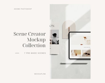 Moodboard Scene Creator: A4-, iPad-, iPhone-mockups (digitaal product)