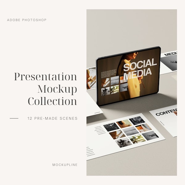 Presentation Mockup Bundle, Minimal Website Mockup, iPad Mockup, Web Mockup Bundle, Minimal Mockup Bundle, Branding Mockup Bundle