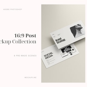 May include: Mockup of a social media post with a white background and black text. The text reads "Social Media", "Brand Strategy", and "Our Affiliate Program".
