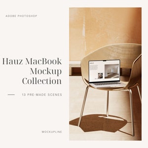 Hauz MacBook Mockup Collection: 13 PSD Scenes (Download)