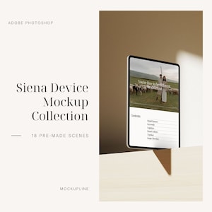 May include: A mockup of a tablet device displaying a website with the text "You're free to be different." and a list of contents including "Brand Essence", "Keywords", "Captive", "Brand Values", "Typography", "Image Direction".