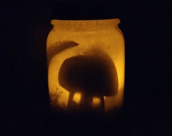 Fantasy Toadstool Jar