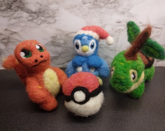 Pokemon Starters- Needle Felted Creations