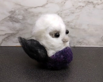 Dramatic Songbird- Needle Felted Bird