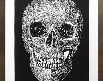 Hand Carved Skull