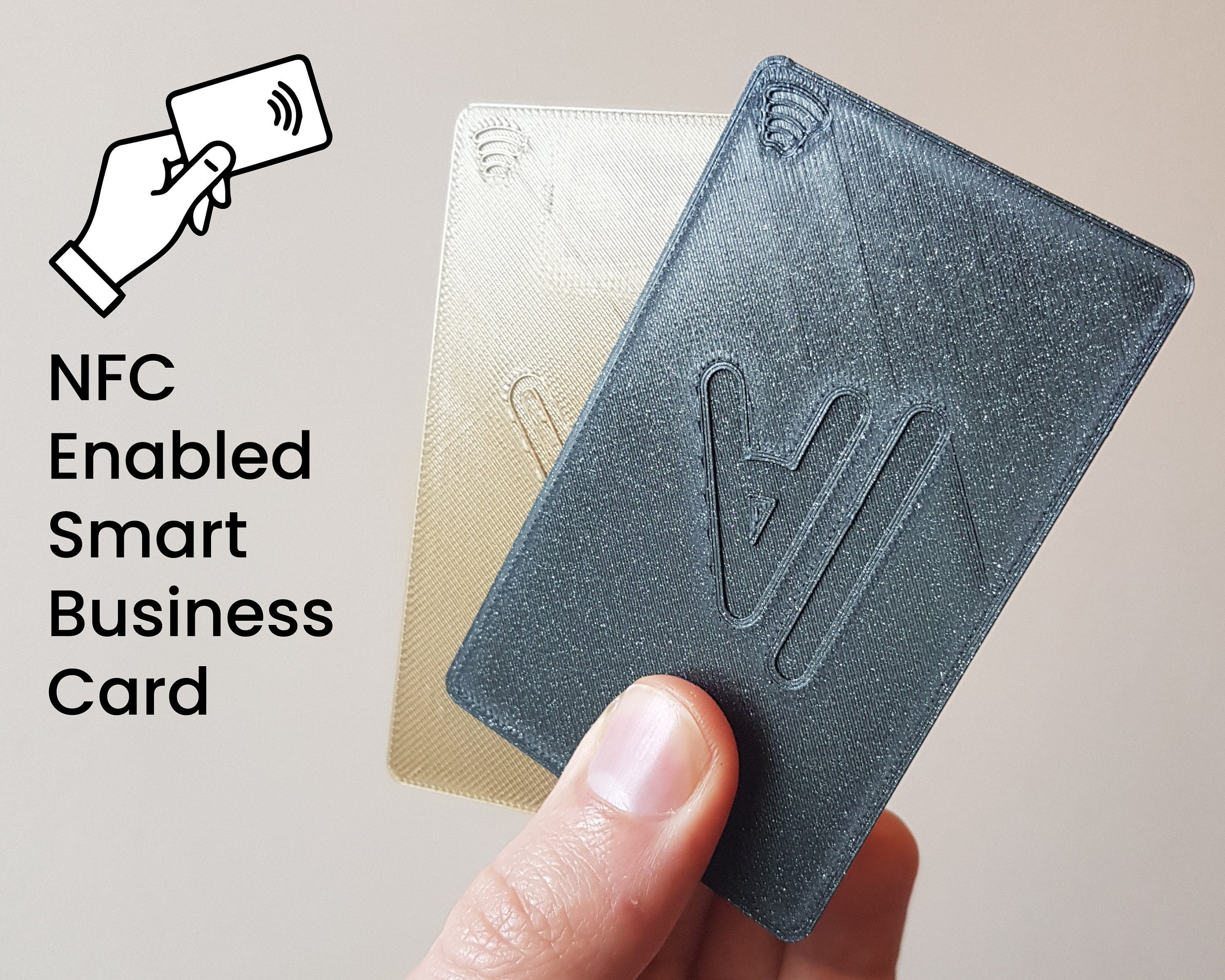Bespoke RFID NFC Business Card 3D printed stationery with Etsy