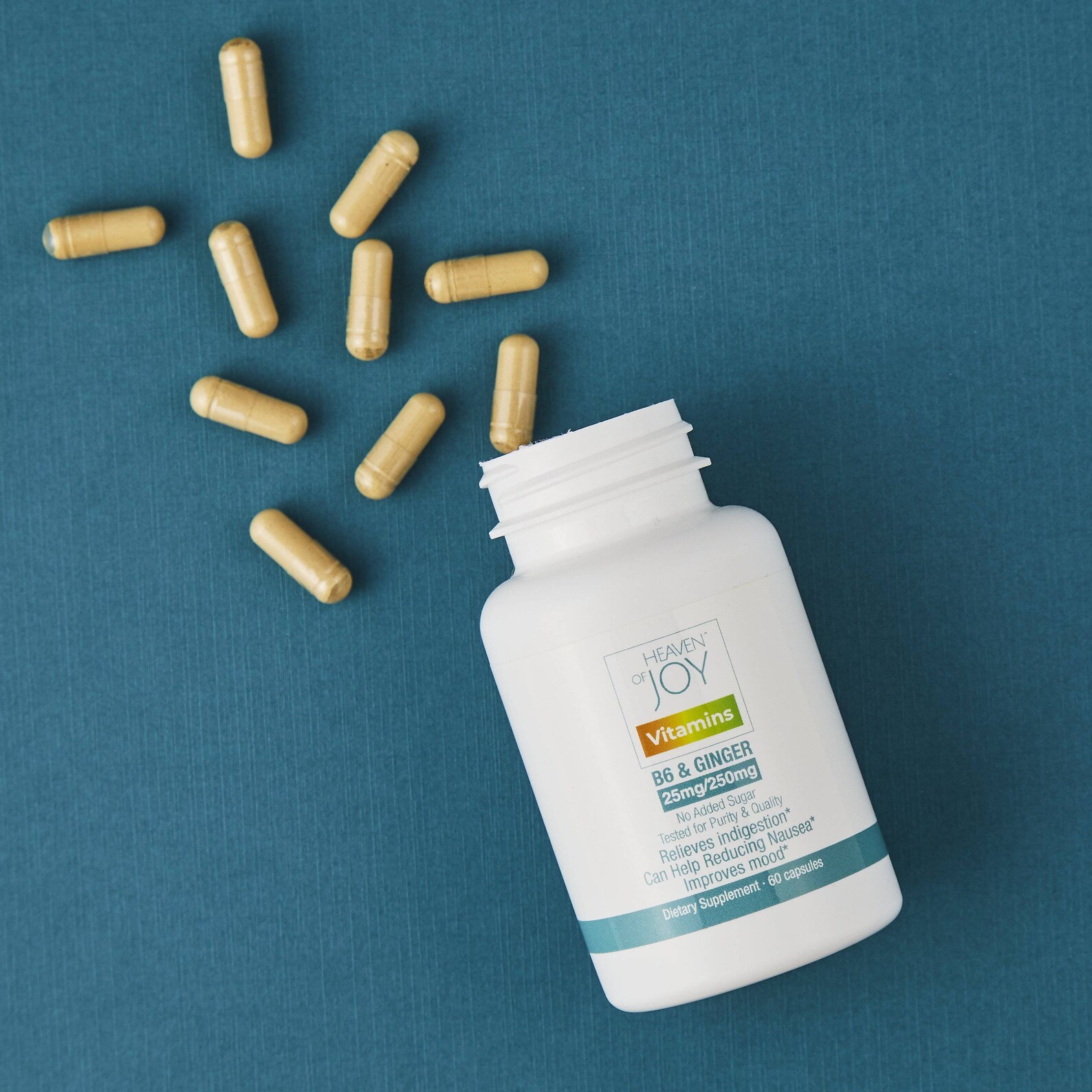 B6 & Ginger Vitamins Vegetable 60 Capsules Etsy