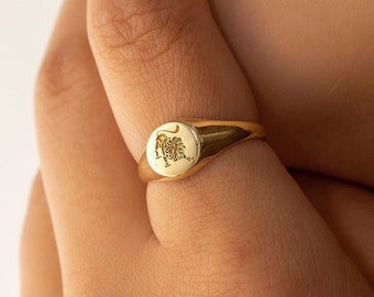 prouds signet ring gold