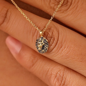 Lion Necklace Etsy