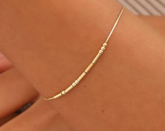 Morse Code Bracelet, Couples Bracelet, XW161