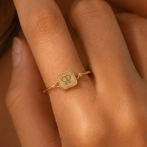 Lesbian Pride Ring, LGBT Jewelry, Interlocking Symbol, Gift for Her, XW251