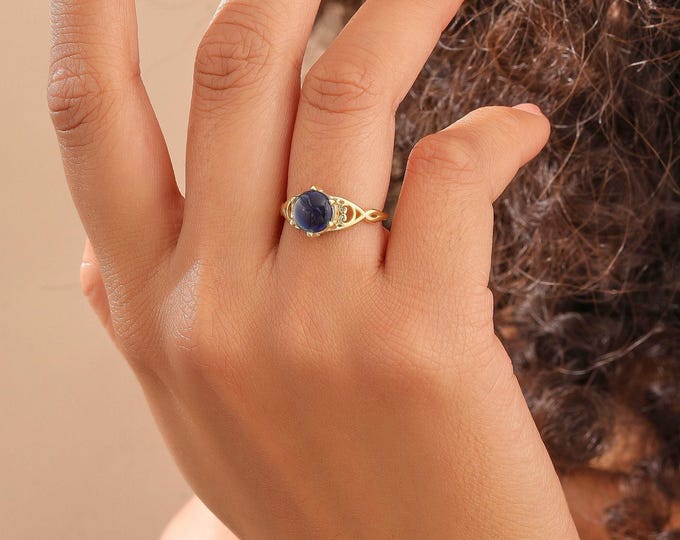 14K Gold Filled Mood Ring, Dainty Personalized Feeling Stone Ring, Gift for Her, XW89