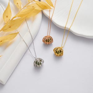 14K Gold Filled Moldavite Pendant Necklace, Genuine Crystal