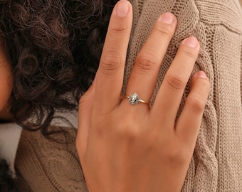14K Gold Filled Minimalist Lion Ring, Leo Sterling Silver Ring, Gift for Women, XW182