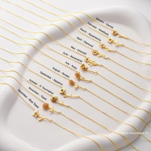 Birth Flower Jewelry