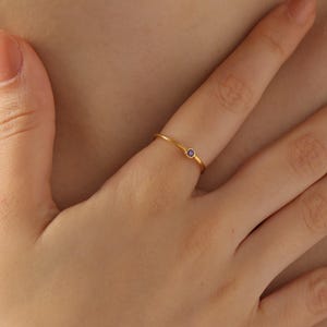 Silver Pinky Ring, Dainty Stackable Ring, Minimalist Jewelry, Gift for Women, XW28-T Bild 8