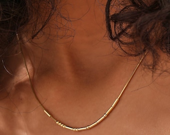 Custom Morse Code Necklace, Personalized Hidden Message Jewelry, Sterling Silver Gold Rose Gold