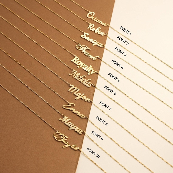 Personalized Gold Filled Name Plate Necklace, Custom Name Jewelry, Elegant Everyday Wear