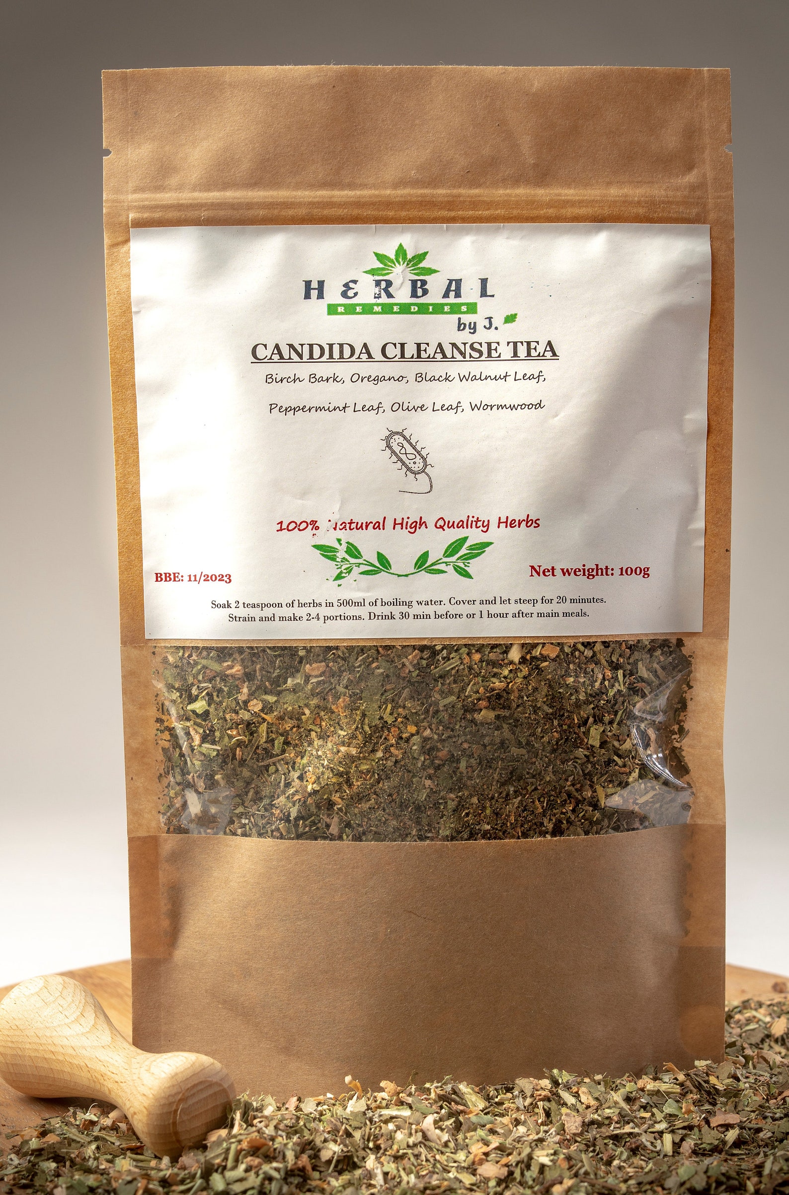 CANDIDA HERBAL TEA Wormwood / Oregano / Black Walnut Etsy