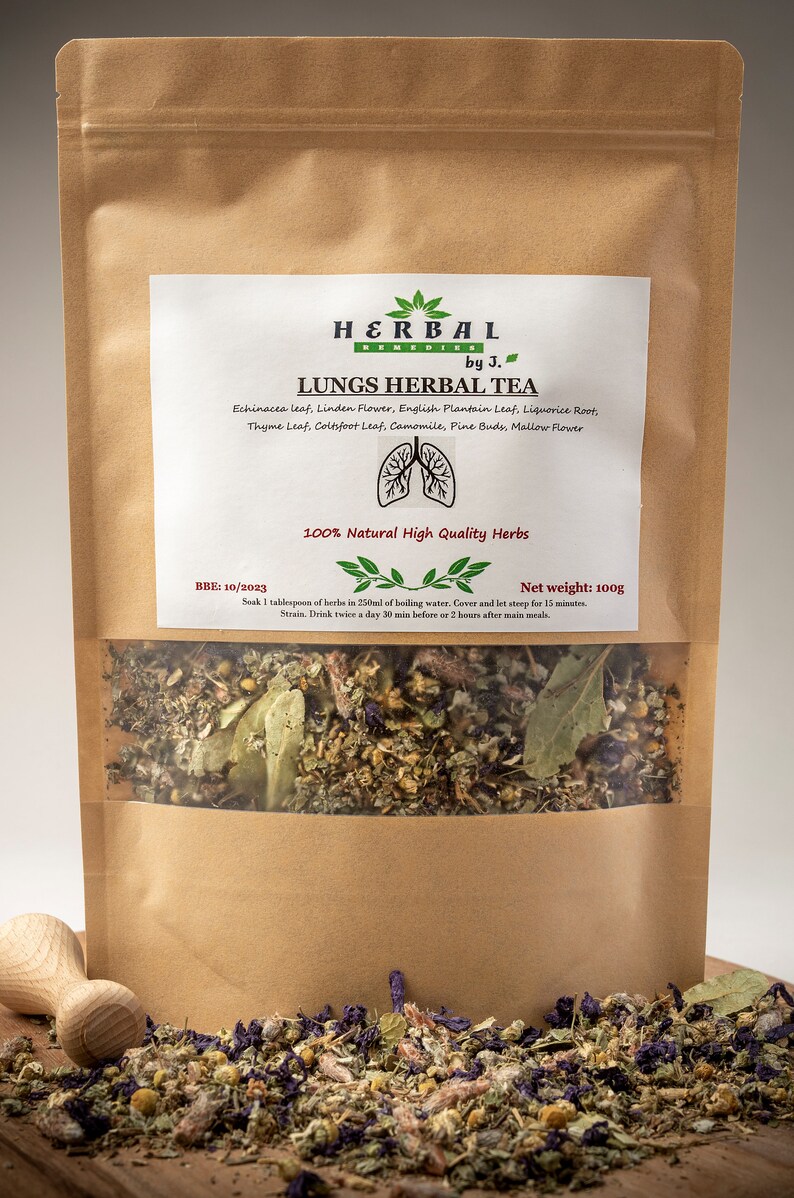 LUNGS HERBAL TEA Licorice / Linden / Coltsfoot / Thyme Etsy
