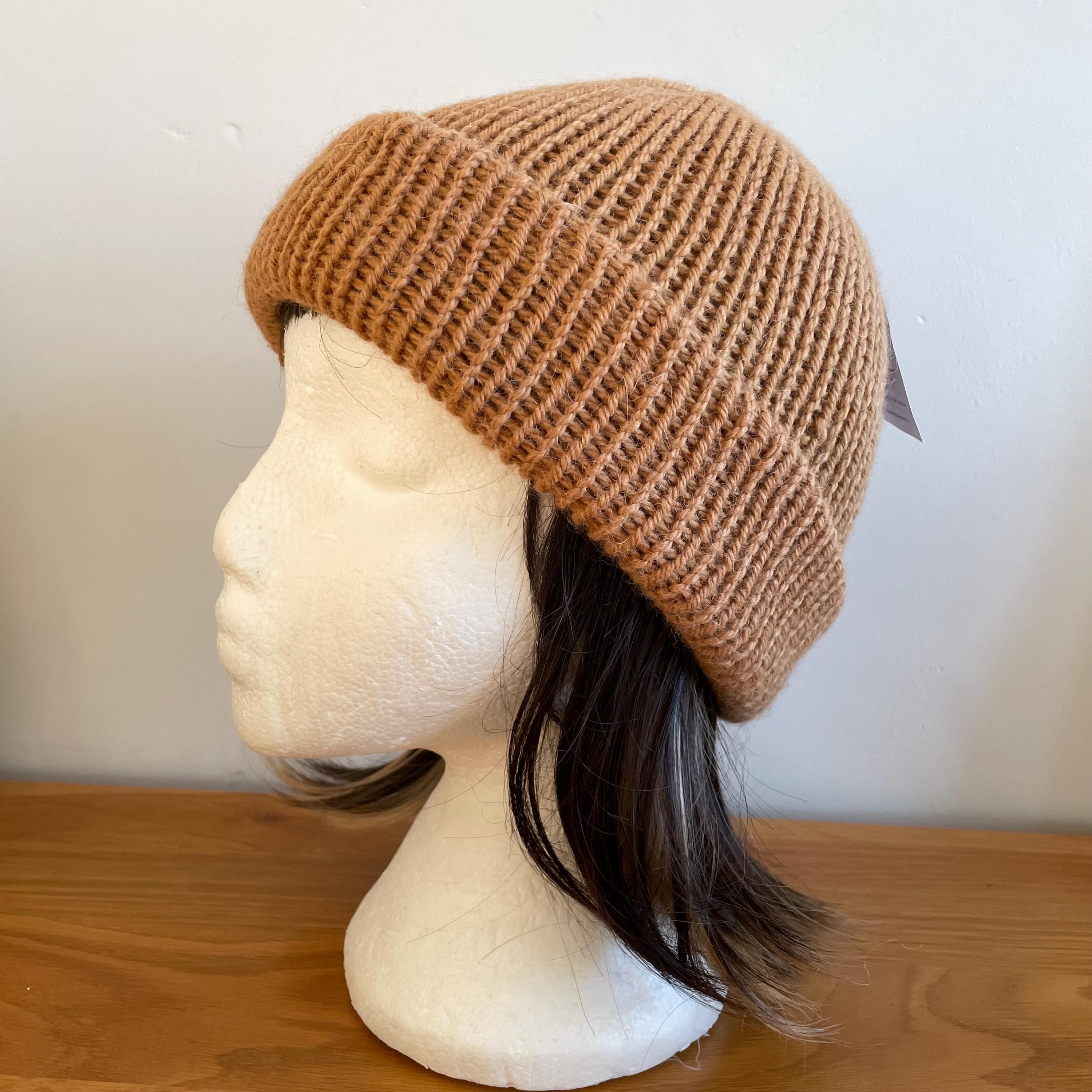 Hand-dyed Wool Alpaca Beanie: Naturally Dyes, Unisex Winter  display picture 3