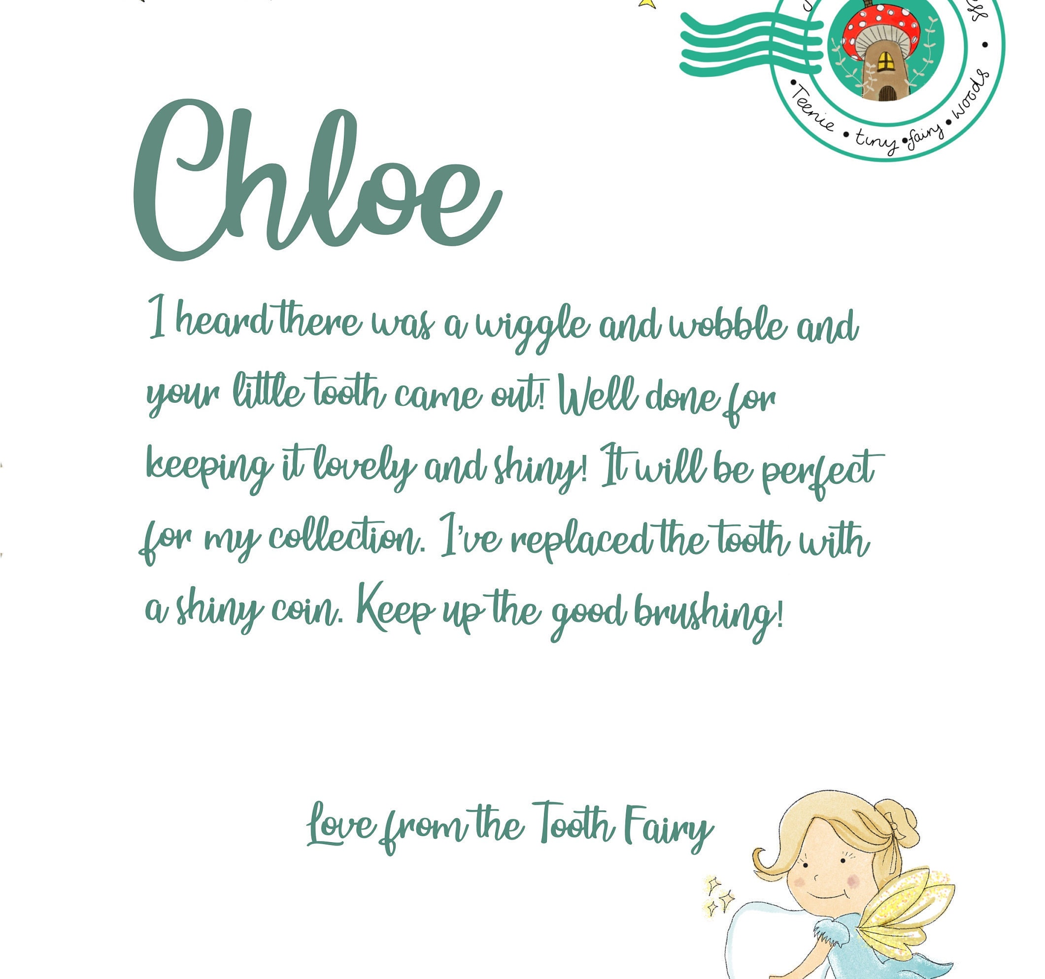 Fairy Letters to Print at home personalised letters from the | Etsy