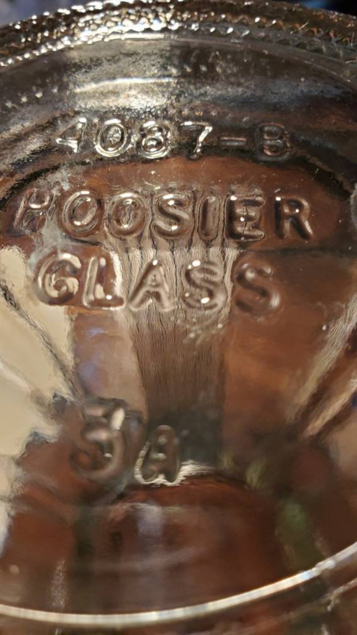 Vintage Hoosier Glass Vase 4087B 3A Etsy
