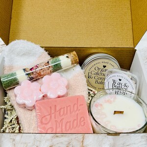 Self Care Gift Box | Relax Gift Basket, Cheer Up, Thinking of You, Spa Set, Birthday Present, Sympathy, Handmade, Mother&#39;s Day, Hug in a Box