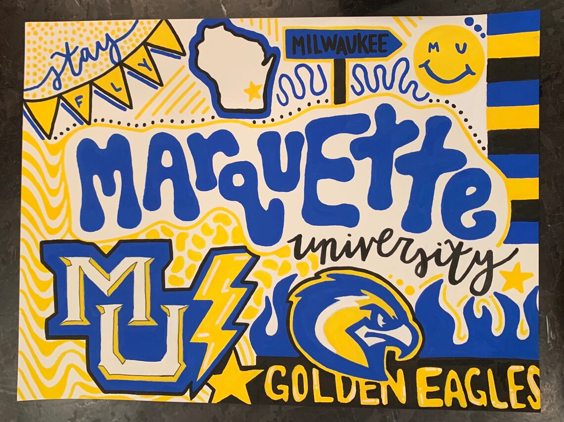 Marquette University College Decor Etsy