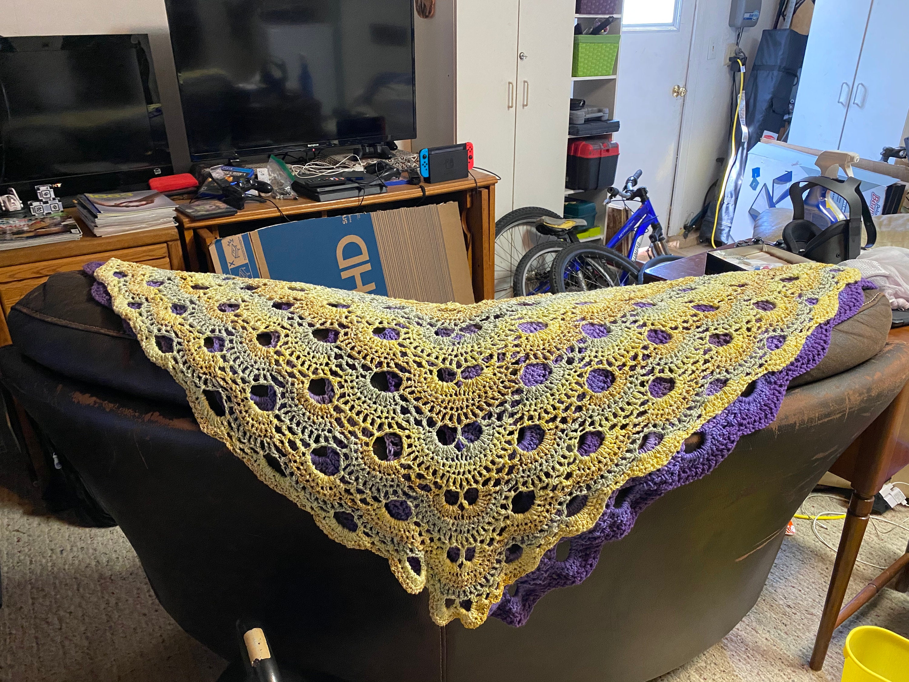 Virus Shawl Etsy