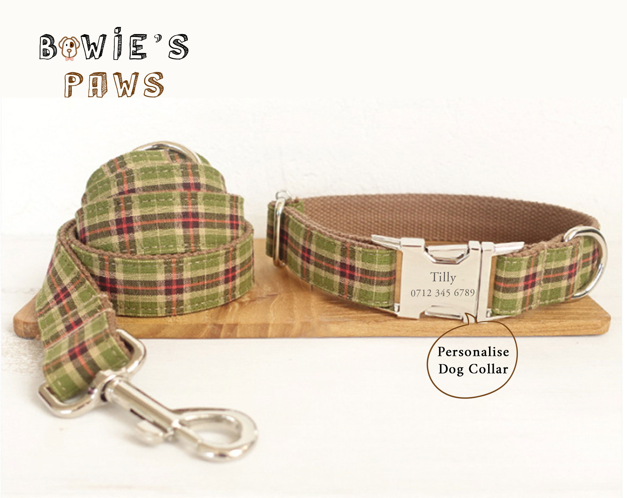 Custom dog collar and leash Suitable for boys and girls For Etsy