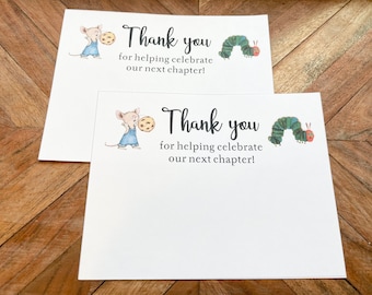 Digital Download Storybook Baby Shower Thank You Cards, Storybook Character Cards