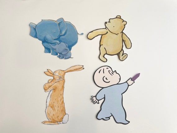 Digital Download Storybook Large Character Cutouts, Storybook Birthday Party Decorations, Kids Storybook Party, Children's Bookworm Party