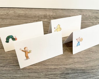 Digital Download Tented Storybook Place Cards, Storybook Baby Shower Table, Storybook Birthday Party Name Cards, Storybook Food Tent Cards