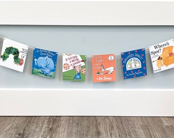 Instant Digital Download Storybook Banner, Kids Storybook Birthday Decor, First Birthday Book Banner, 1st Birthday Decorations, Bookworm