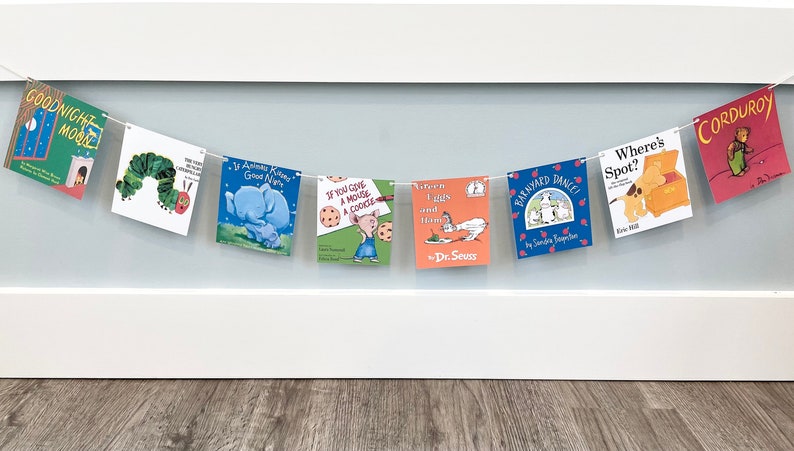 Instant Digital Download Storybook Banner, Kids Storybook Birthday Decor, First Birthday Book Banner, 1st Birthday Decorations, Bookworm
