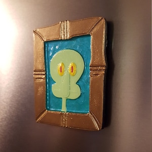 Squidward's House Painting Magnet