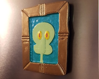 Squidward's House Painting Magnet