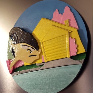 Ed Edd n Eddy Magnet (Double D w/ Background Scenery)