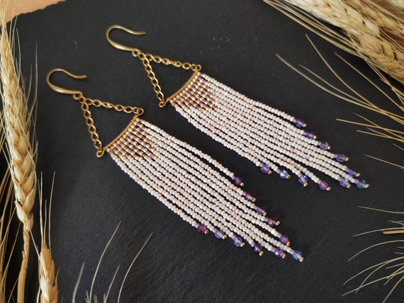 Handmade tassel shop earrings