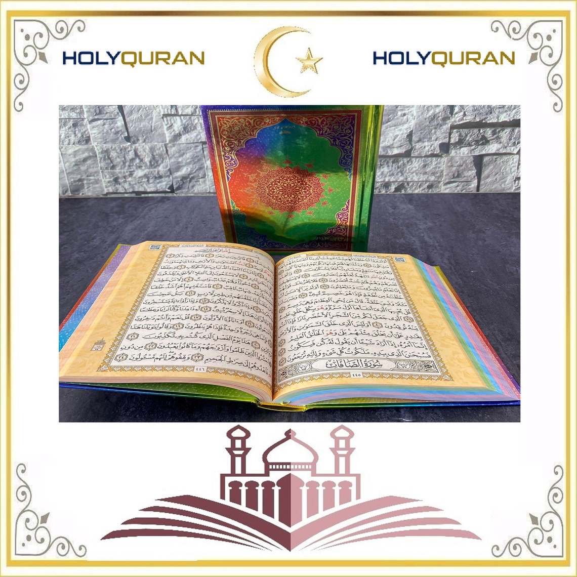 Holy Quran with Rainbow Cover Etsy