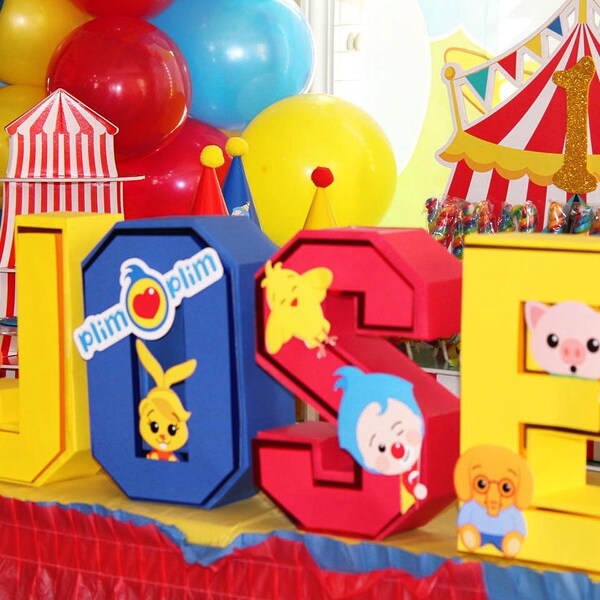 Plim plim 3D letters