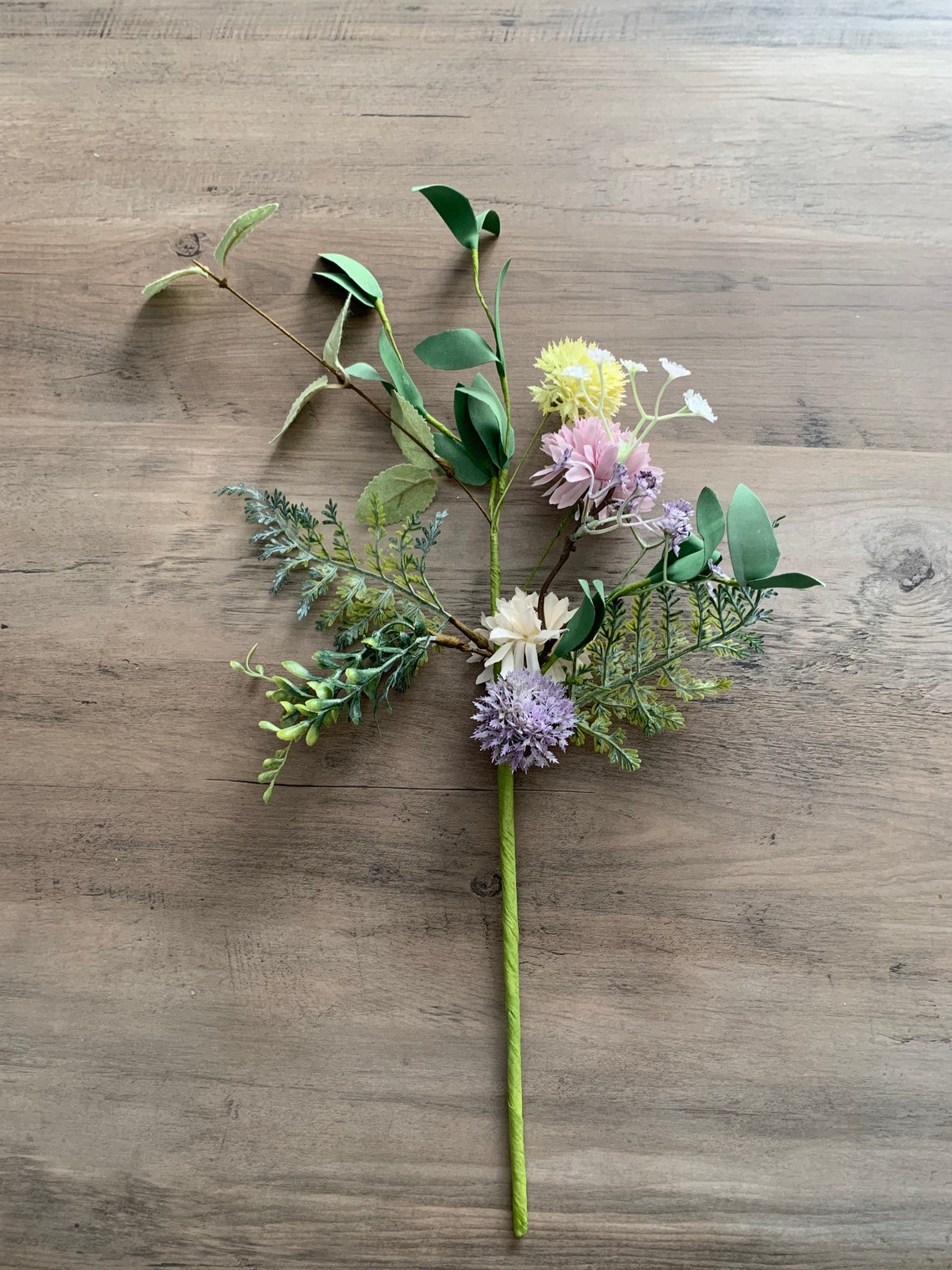 Faux Wild Flower Bouquet Etsy