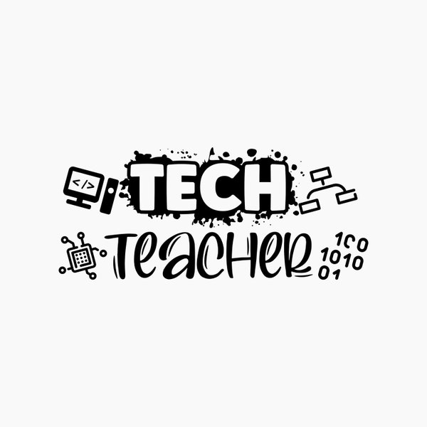 Tech teacher. Svg Png Eps Dxf Cut files.