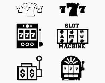Slot Machine Casino. Svg Png Eps Dxf Cut files.